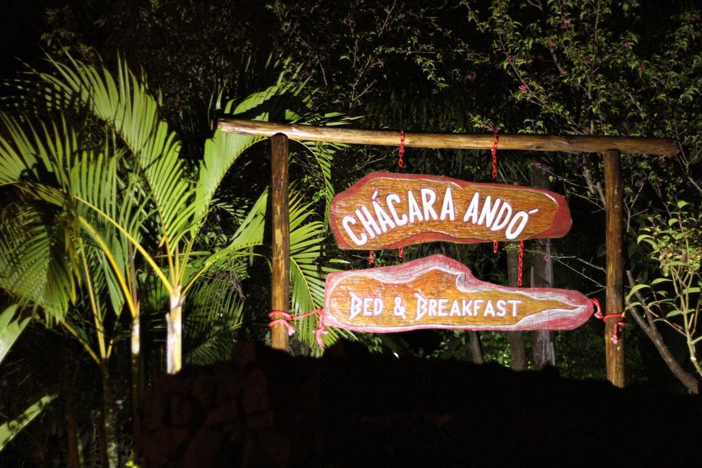 Chacara Ando Bed And Breakfast Águas de Santa Barbara Exterior foto
